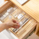 Japanese-style desktop drawer storage box partition kitchen tableware stationery finishing small box transparent plastic compartment artifact