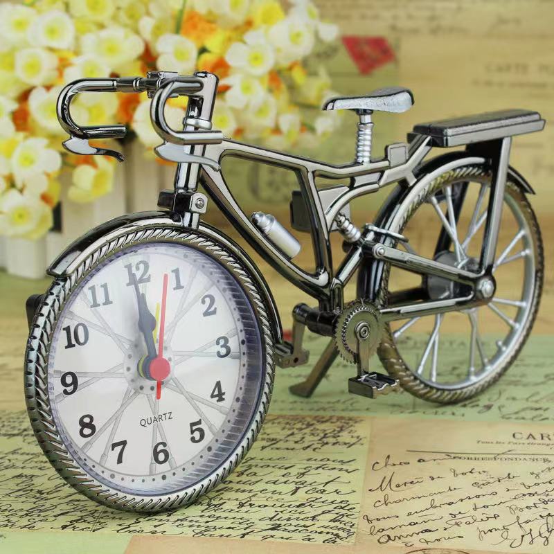 Factory wholesale bicycle alarm clock cross-border for retro creative clock clock bedside clock desktop ornaments