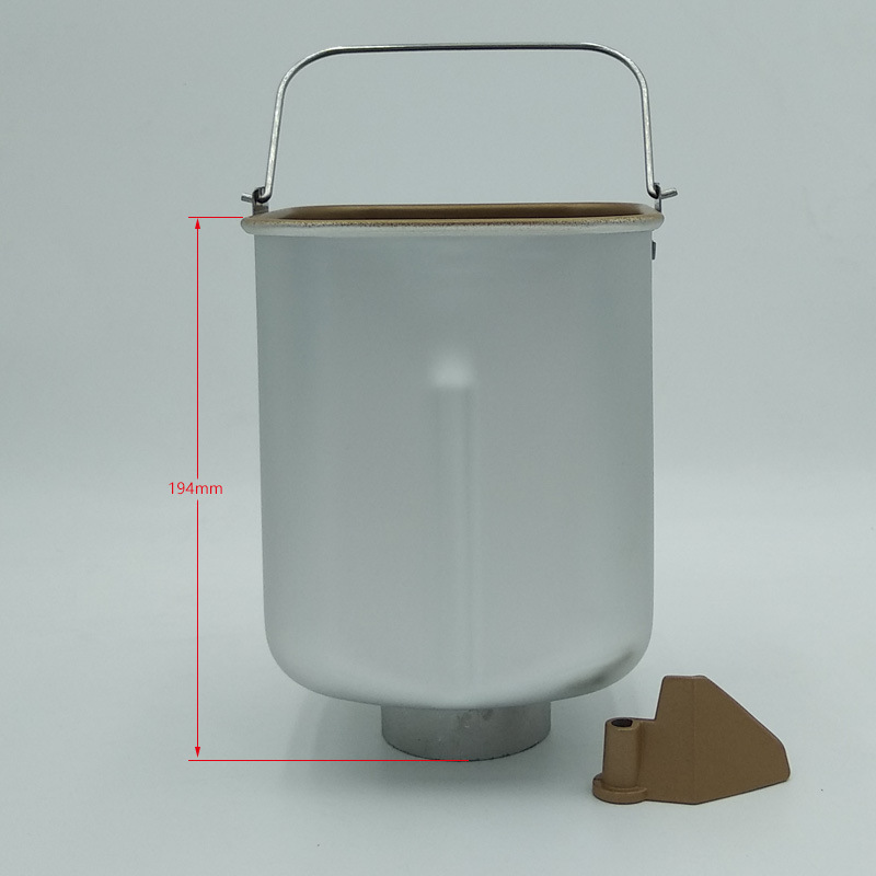 Factory straight hair cross-border household bread machine accessories stirring liner barrel and bread barrel food grade coating