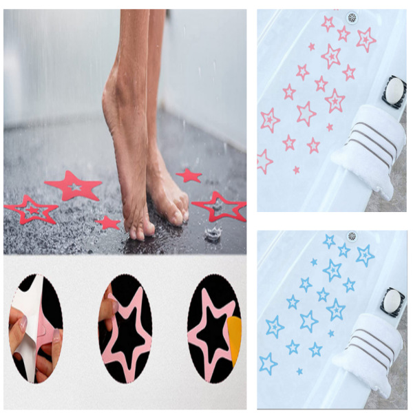 Amazon PEVA stars bathroom floor anti-slip stickers bathtub bath anti slip tape