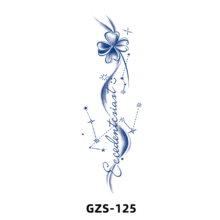 New herbal juice tattoo stickers cute flowers small fresh flowers semi-permanent ins tattoo stickers manufacturers wholesale