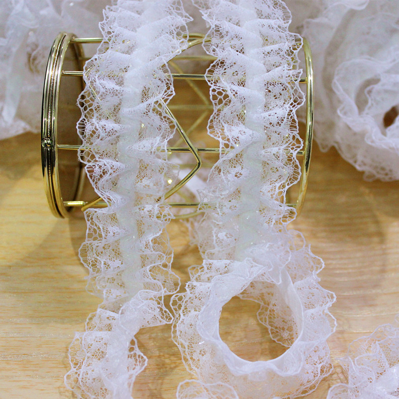Pleated Lace Organ Ear Lilita Lace Folded Tutu Dress Accessories Double-Layer Three-Dimensional Bounce