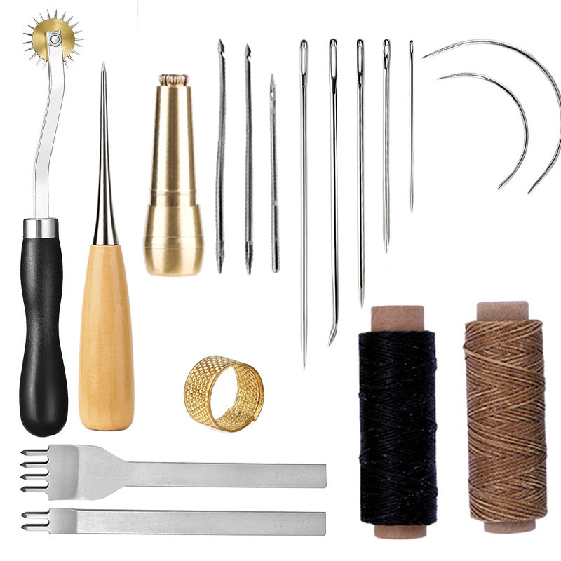 Cross-border new wax line suit handmade leather goods making tools leather diy hand sewing tools