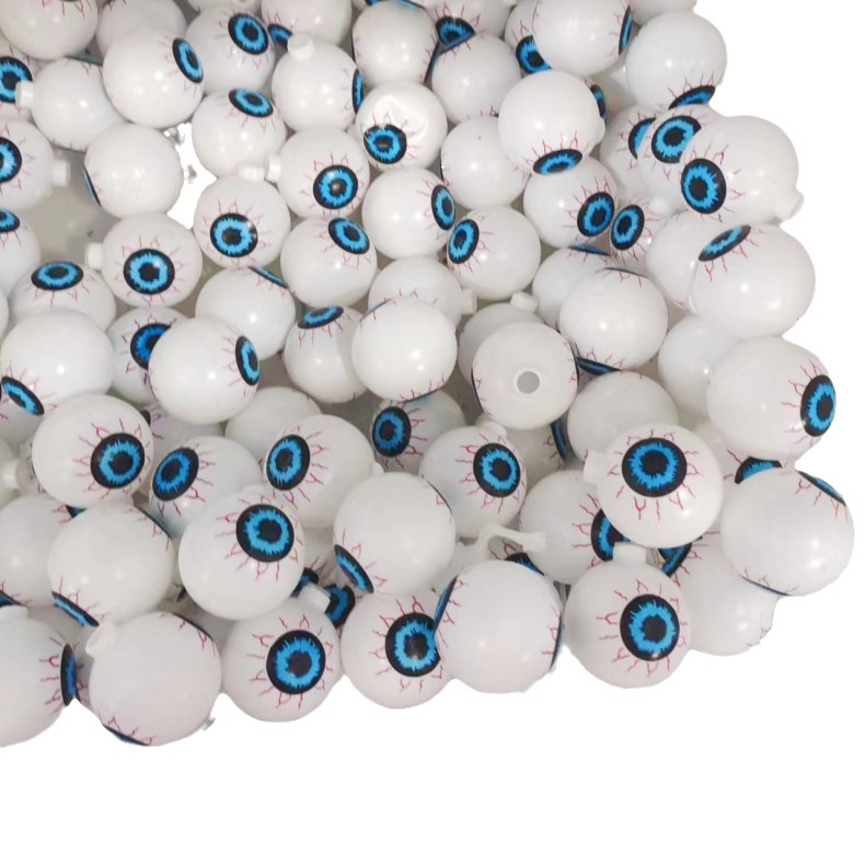 New Halloween light string eyeball ghost luminous string lights LED solar ghost eyes holiday party decoration lights