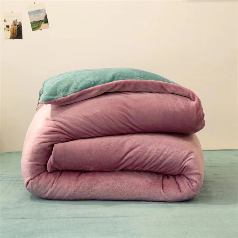 New Faleirong Autumn and Winter Quilt Thickened Lamb Fleece Quilt Core Warm Quilt Single Double Winter Quilt Student Quilt