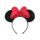 Sequin Red Bow Cotton Minnie