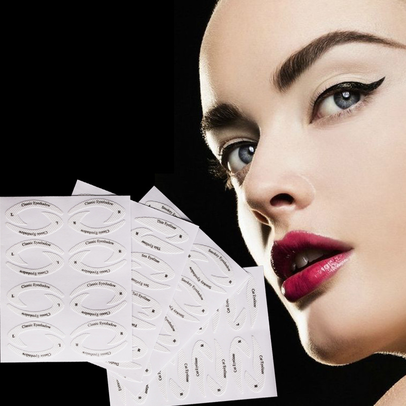 European and American eye makeup eye shadow/eyeliner makeup template sticker eye makeup template sticker 4 card manufacturers wholesale
