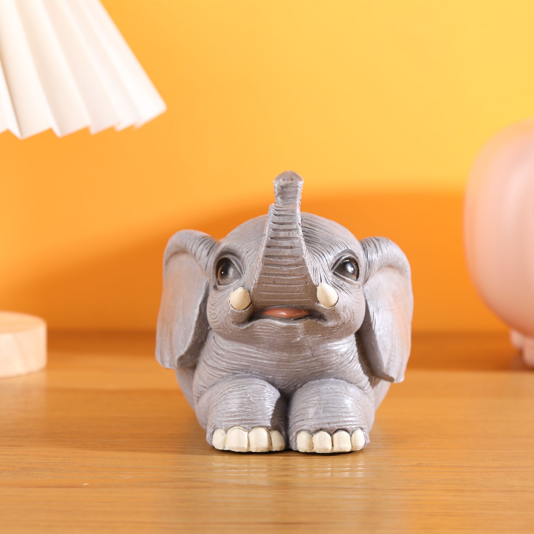 Creative Cute Elephant Multifunctional Desktop Pen Holder Amazon Bathroom Toothbrush Storage Home Decoration Resin Ornaments