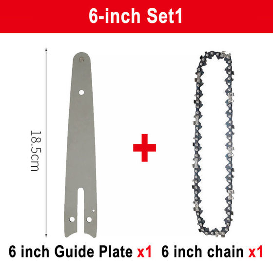 Cross-Border 4/6/8 inch hacksaw chain electric chain saw blade mini electric chain and guide wood cutting accessories
