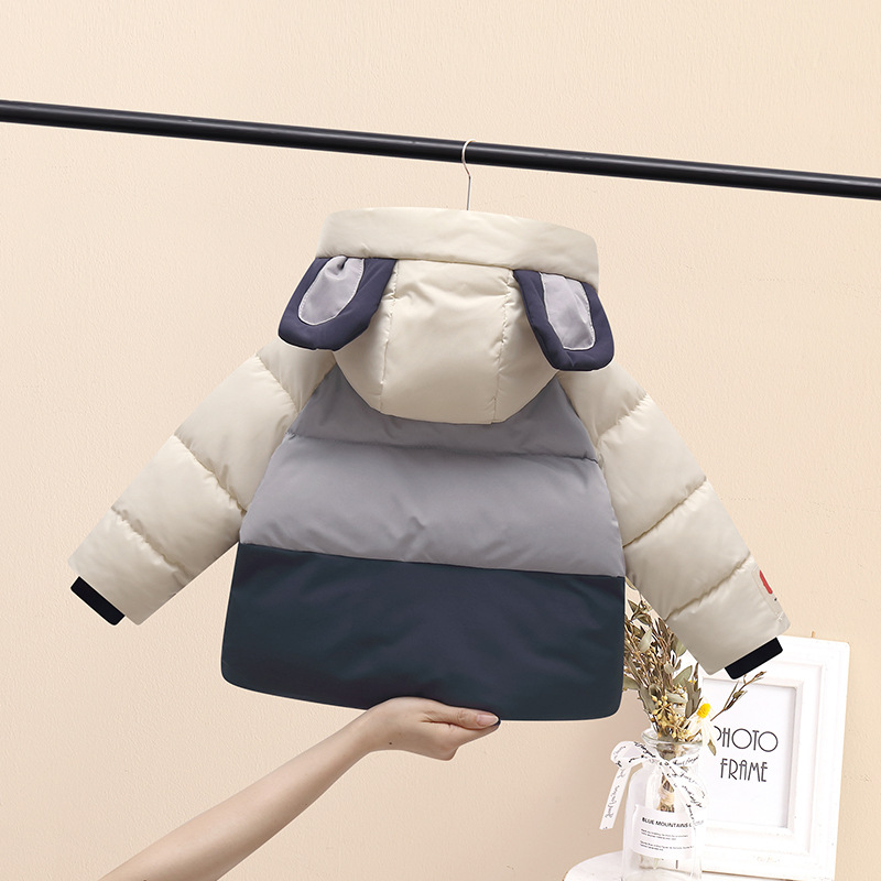 Children's Down Coat 2023 New Autumn and Winter Thickened Baby Coat Cotton Coat Korean Style for Boys and Girls