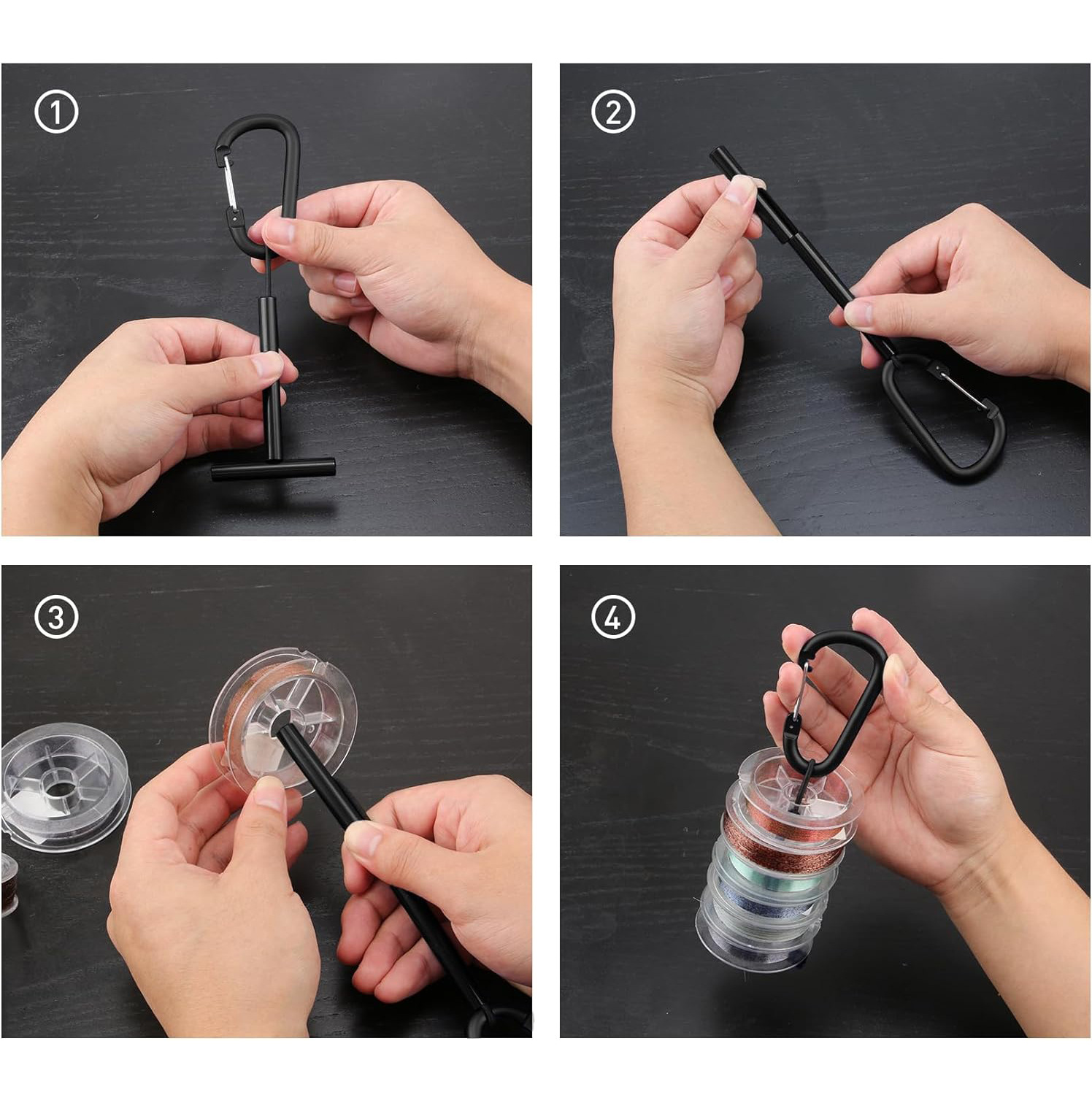 Hanging wire device sub-line carrying tool portable sub-line Main Line plate fishing tool fishing gear accessories TippetHolder