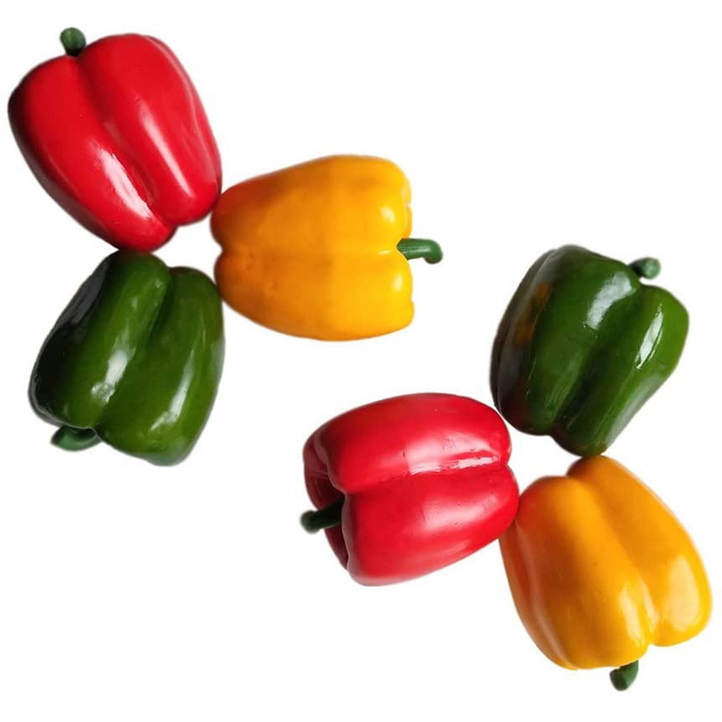 Simulation Vegetable Pepper Sweet Pepper Vegetable Pepper Model Restaurant Home Decoration Shooting Props Kindergarten Early Education Props