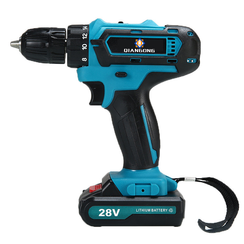 Multifunctional foreign trade manual drill lithium battery rechargeable electric screwdriver household electric drill wholesale small