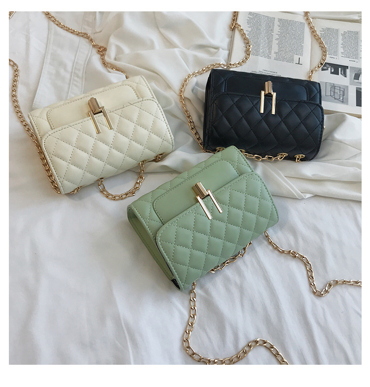 Factory direct bag women's bag 2020 new diamond embroidery chain Xiangfeng mini shoulder slung small square bag