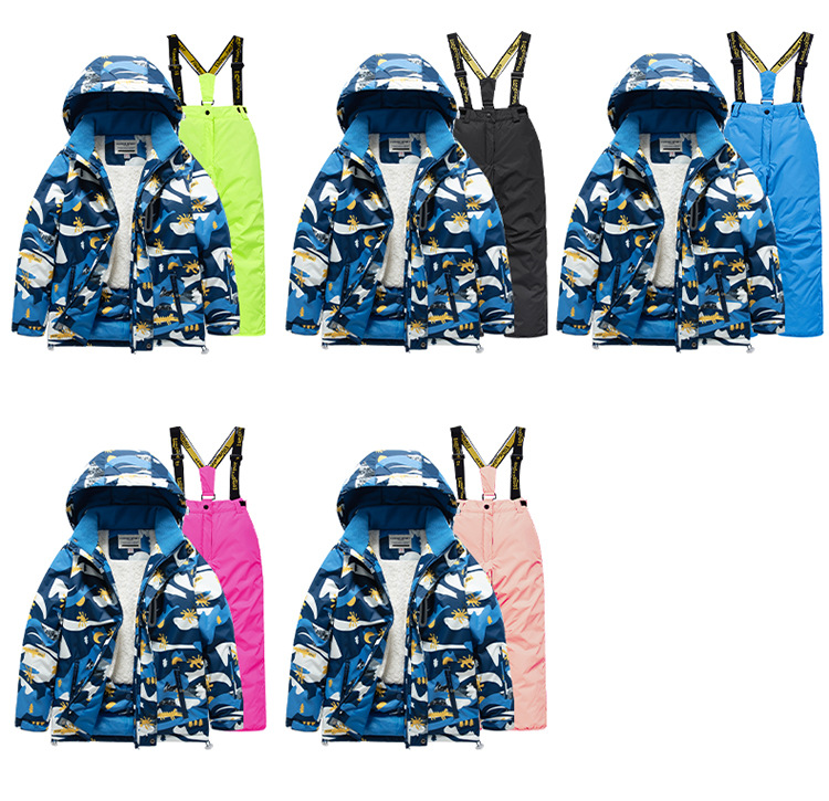 Kinderen skipak meisjes outdoor verdikt waterdicht winddicht warm jongen baby skipak uitrusting_voghion.com