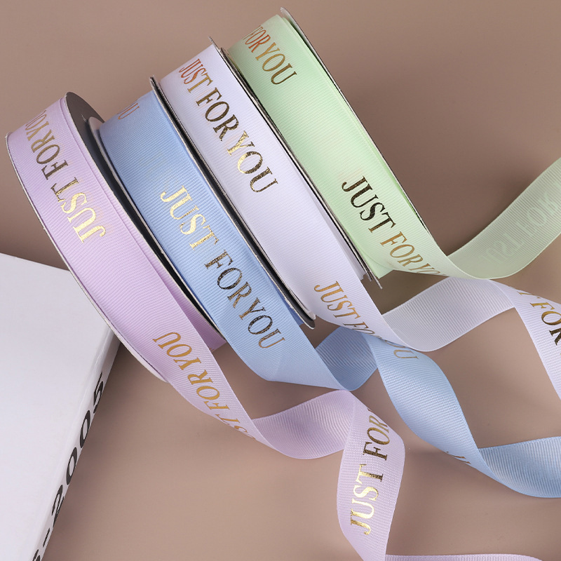 English gilding letters rib ribbon flower packaging ribbon bow ribbon ribbon ribbon cake bouquet bandage