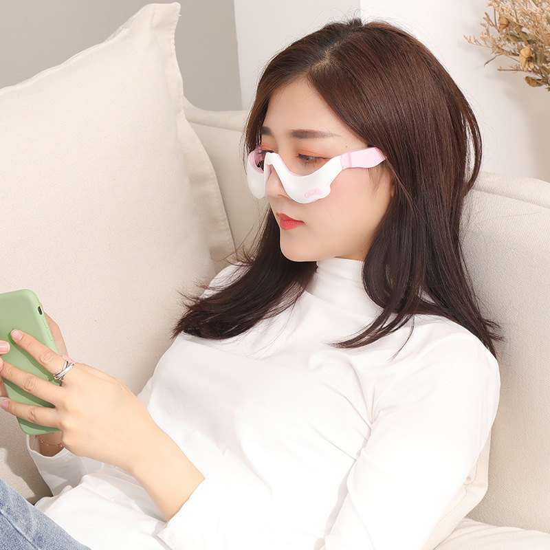 Electric Intelligent Eye Bag Massager Hot Compress Vibration Eye Protector Beauty Eye Fading Wrinkles Dark Circles Massager
