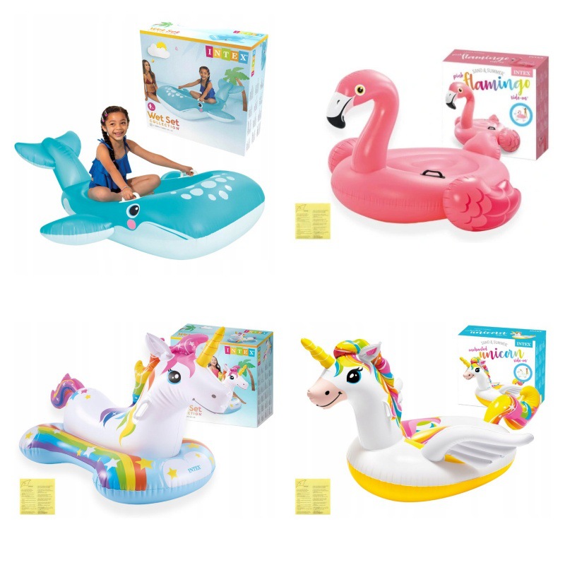 INTEX children water inflatable seat riding swimming pool water toys floating row swimming ring generation pvc water wholesale