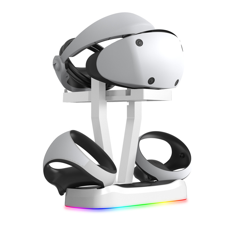 Ps5 Vr2 磁気充電ベース Rgb ライト Ps Vr2 充電スタンド Vr メガネ収納ラックゲームアクセサリー|undefined