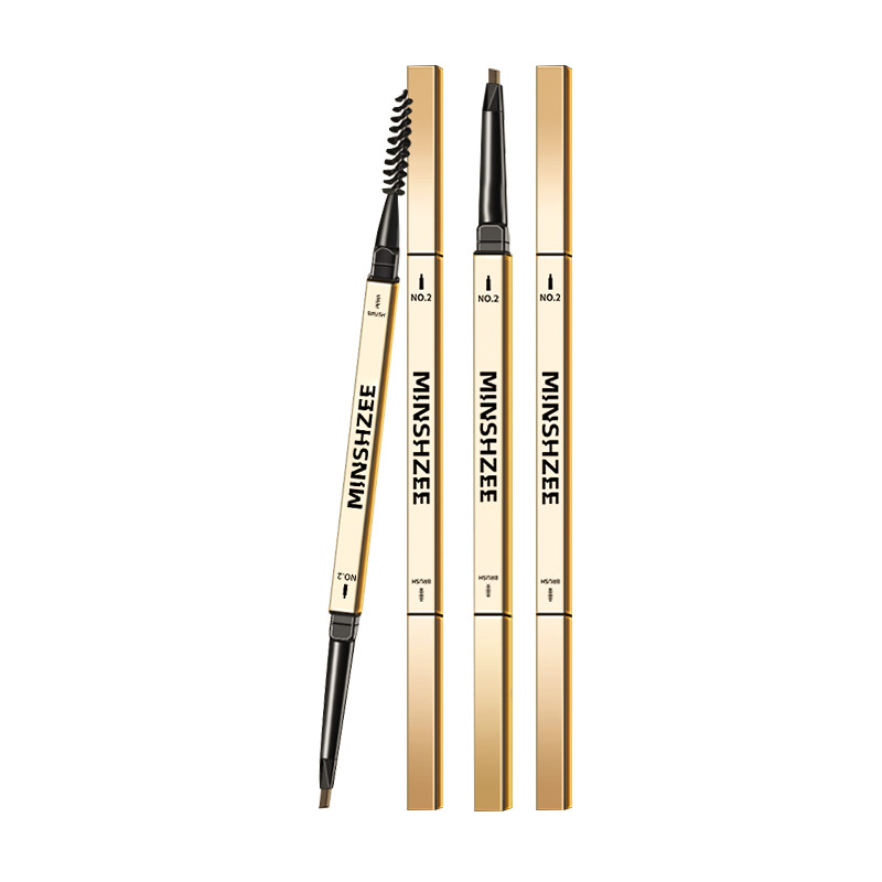 MINSHZEE Ming Xizhi Small Gold Eyebrow Pen Extremely Fine Waterproof Sweat Durable No Falling No Smoiling Ultrafine Head