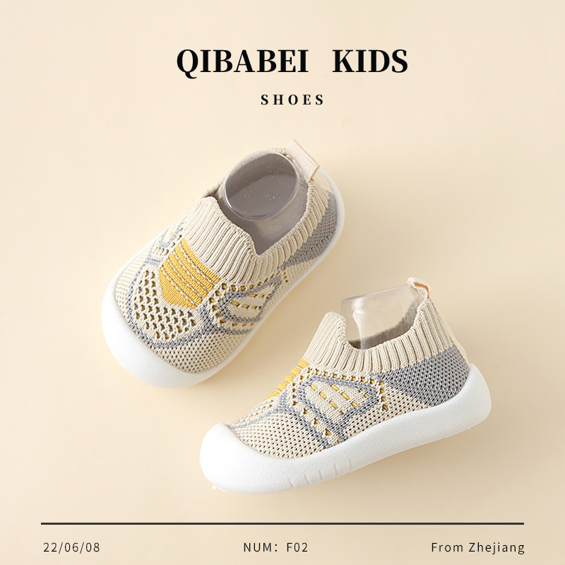 Baby Toddler Shoes Soft Sole Non-slip Baby Shoes Spring and Autumn Slip-on 01-3 Years Old Children Men and Women's Spring and Autumn Shoes and Socks Young Children