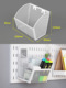 Small diagonal basket White