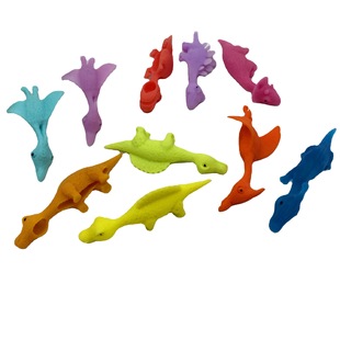 TPR catapult dinosaur monochrome soft rubber dinosaur children's trick small toy New strange finger slingshot