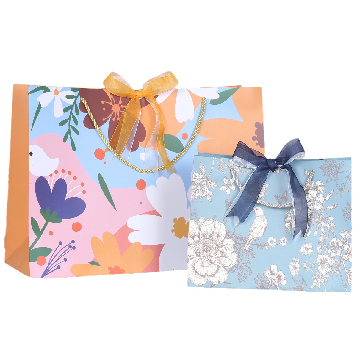 New Holiday Gift Packaging Bag Ins Style Sen Style Portable Paper Bag Wedding Baby Gift Bag