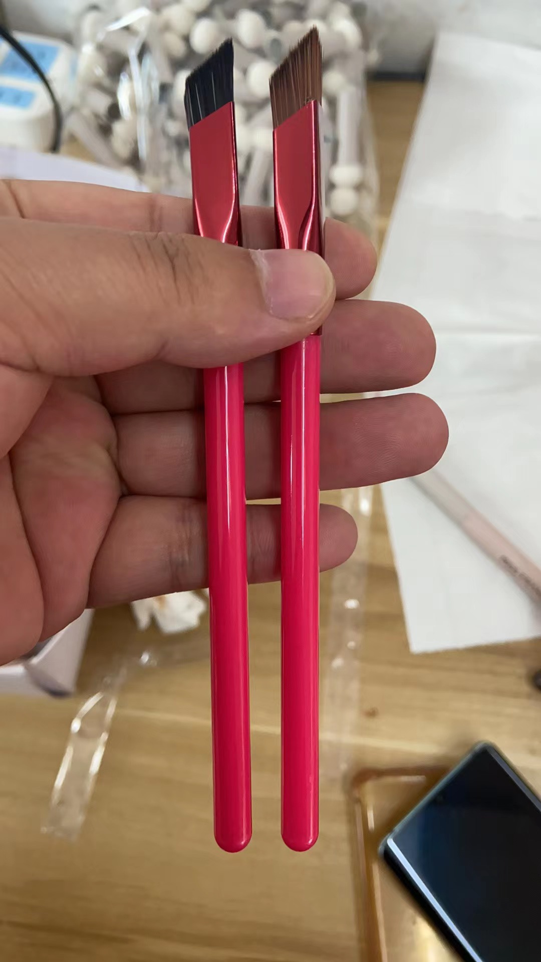 Wild Eyebrow Brush Cross-border Eyebrow Brush Thrush Artifact Square Wild Eyebrow Brush Cosmetic Brush Cross-border Exclusive