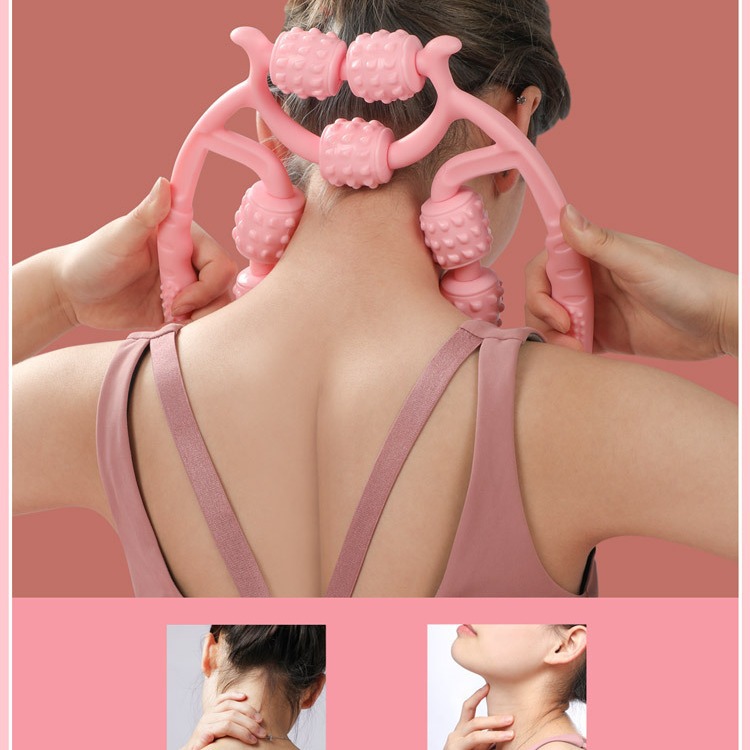 Leg massager ring clip calf roller foam shaft wolf tooth stick massage roller muscle relaxation thin big calf