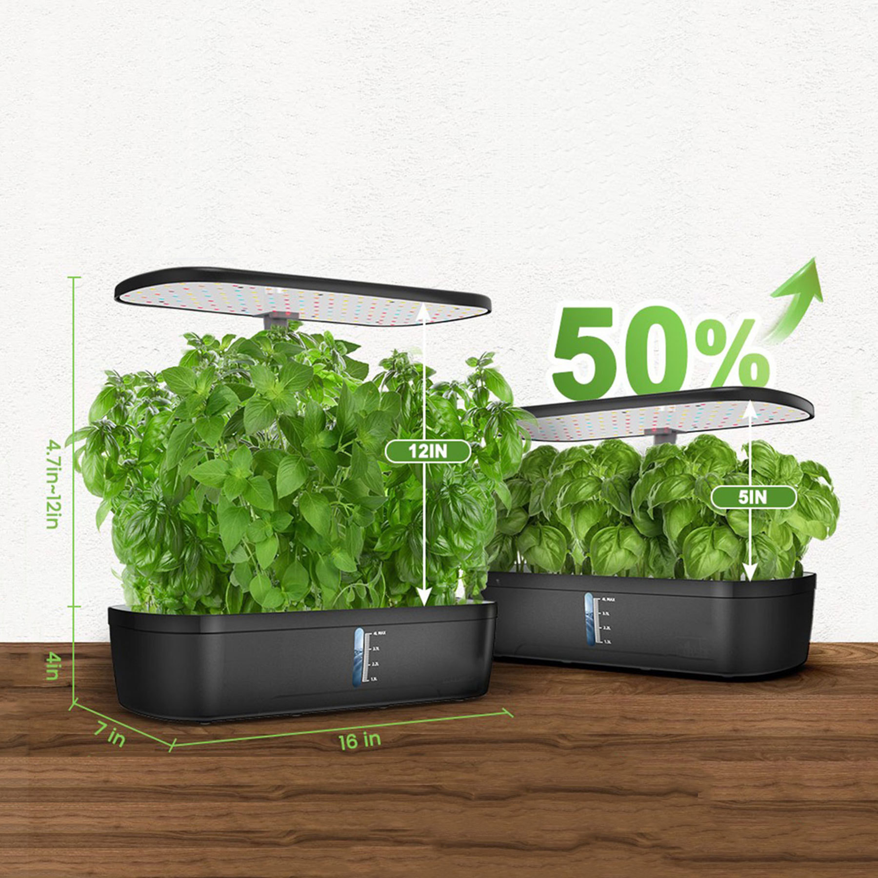 Amazon 12-hole hydroponic plant growth light soilless cultivation plant light home intelligent vegetable planting machine