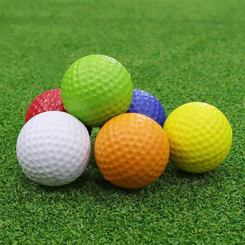PU soft ball golf practice ball indoor special practice sponge ball foaming ball beginner training ball multi-color
