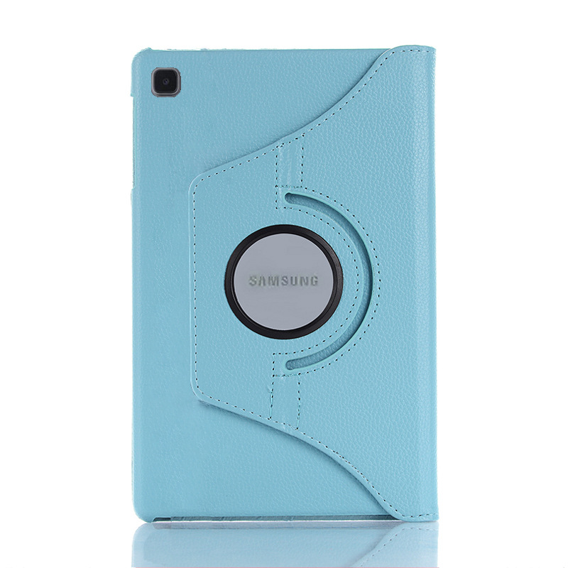 Cross-border applicable Samsung A7lite8.7 flat panel protective cover rotating T220 litchi pattern T225 leather cover 8.7 inch