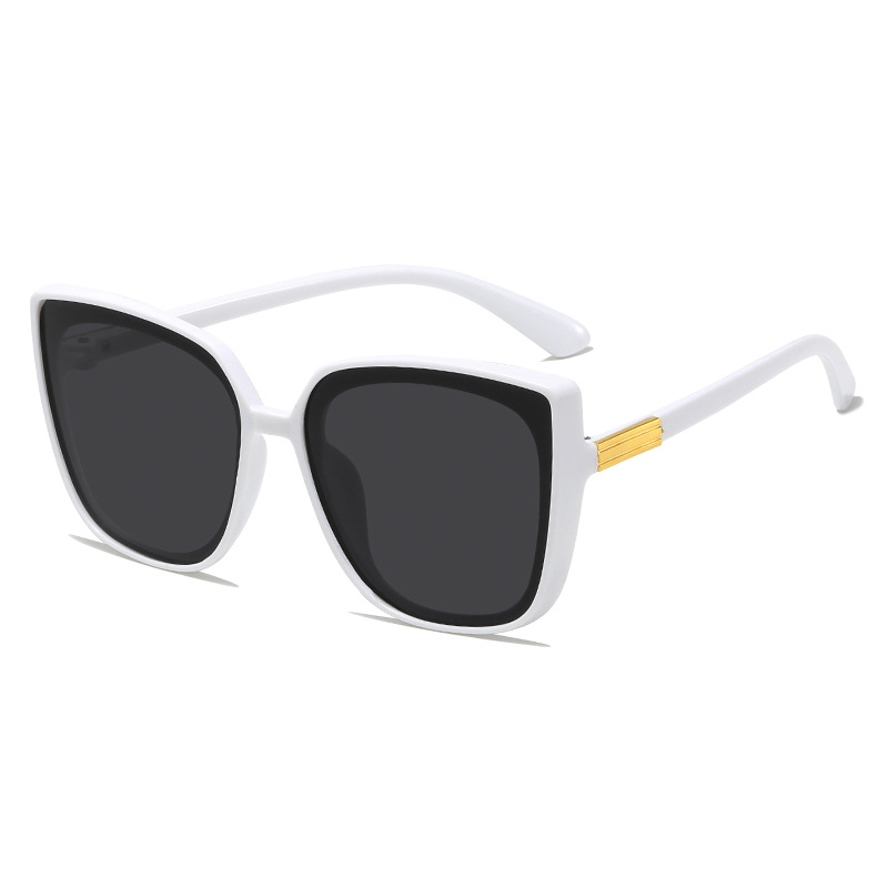 New style square sunglasses big face European and American fashion sunglasses women's retro internet celebrity glasses TikTok same style sunglasses