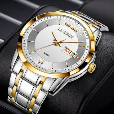 A generation of genuine ultra-thin men's quartz men's watch calendar waterproof watch wholesale watch men's factory direct sales