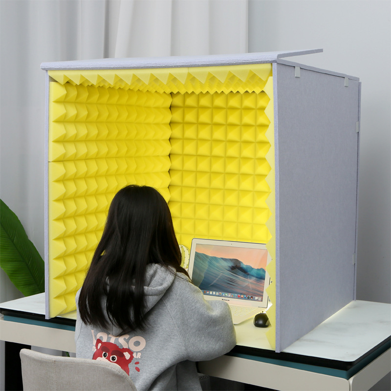 Home recording studio simple desktop sound insulation cover Himalayan audio anchor eliminating room mixing recording artifact