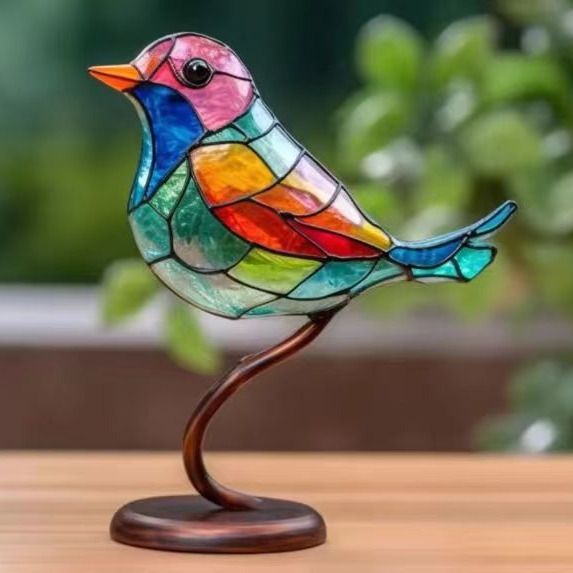 Animal nuevo Amazon estilo europeo decoración del hogar Decoración flor pájaro colgante acrílico decoración del hogar