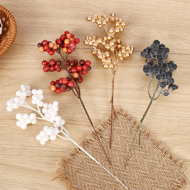 Christmas decorations simulation New Year Christmas fruit plug-in rich fruit DIY accessories shooting props cross-border exclusive