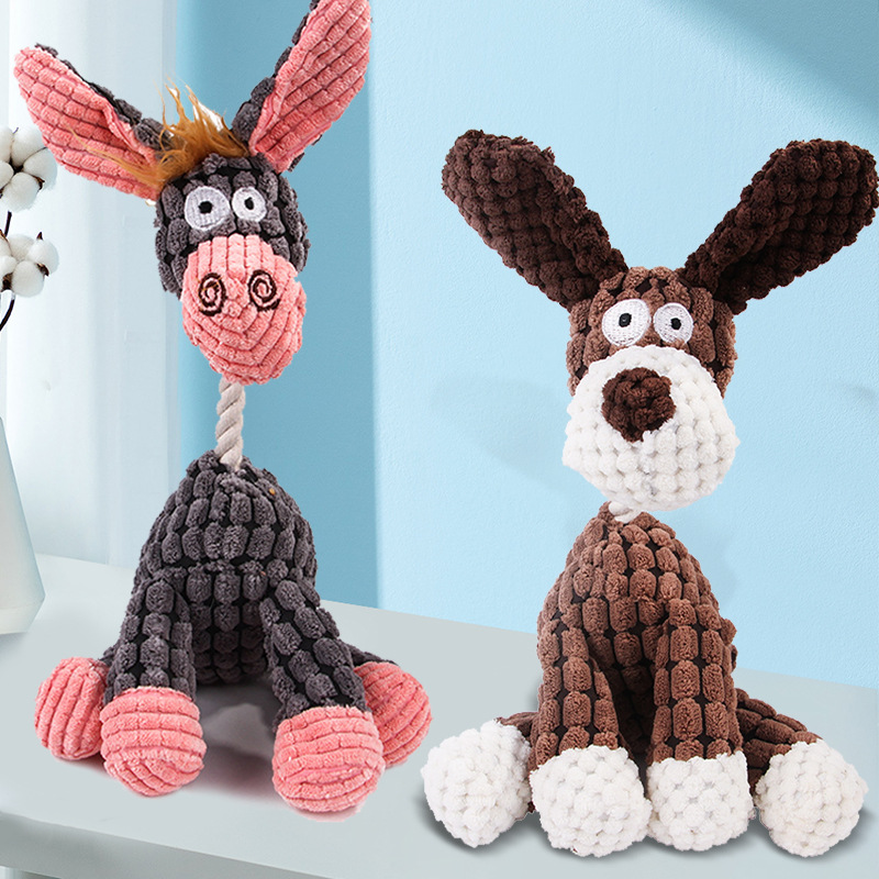 Dog toys wholesale molar plush puppy pet supplies dog bite toys bite-resistant relieving stuffy interactive puppy toys