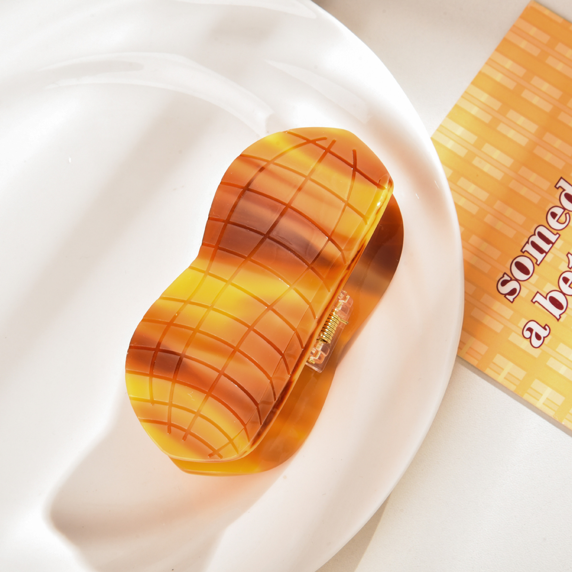 YHJ hair accessories New Design food hairpin peanut avocado acetate hair clip updo shark clip hair grip_voghion.com