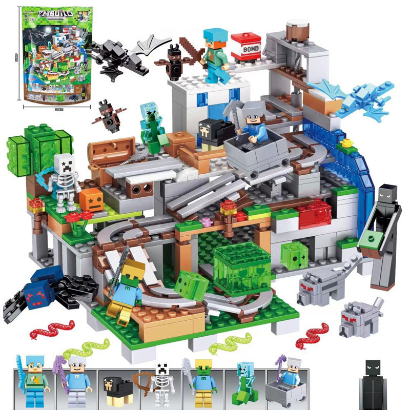 Compatible with Lego My World Series Building Blocks for Boys and Girls 6-year-old Small Particles Assembled Educational and Brain Toys Cross Border