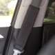 One black red line leather Plaid