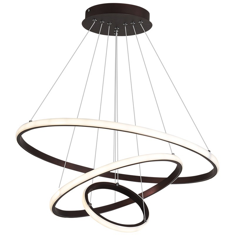 Dining room chandelier bar counter Nordic modern minimalist chandelier three-ring study master bedroom dining room lamps cross-border