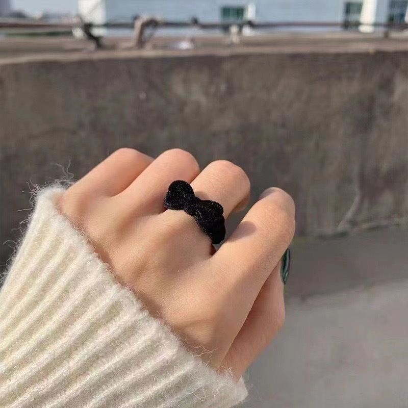 Anello carino con mostro di gatto carino, moda femminile, anello aperto regolabile per dita, anello di personalità per fidanzate di celebrità di Internet_voghion.com