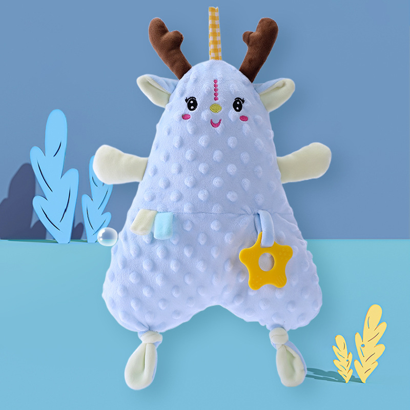 Factory direct baby soothing doll cushion towel baby sleep plush hand doll toy baby can sleep at the entrance