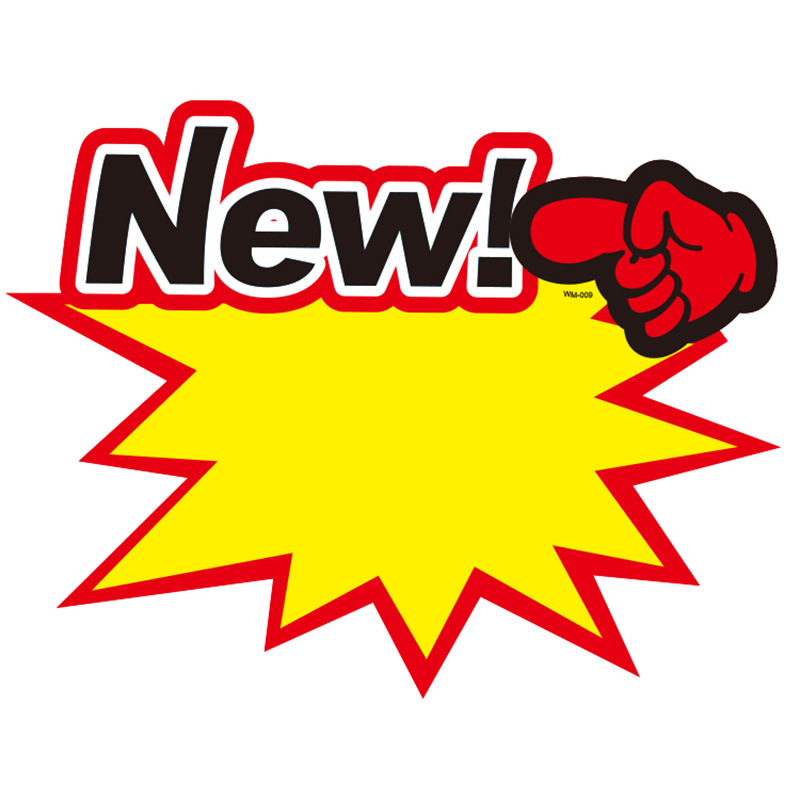 pop explosive sticker display card sale English label promotional label price tag new price tag hot special sign