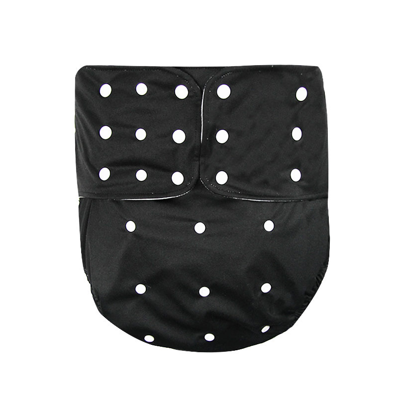 Adult snap button cloth diaper breathable washable leak-proof three-row buckle adjustable elderly care diaper pants a generation of hair