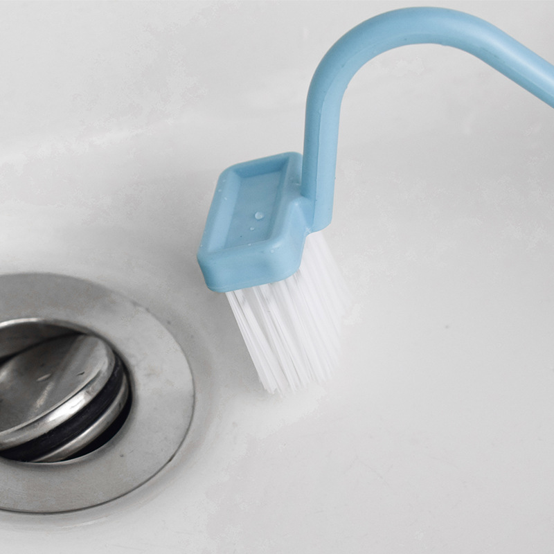 in stock small v toilet brush s-shaped multifunctional cleaning toilet gap brush curved small brush to clean dead corners