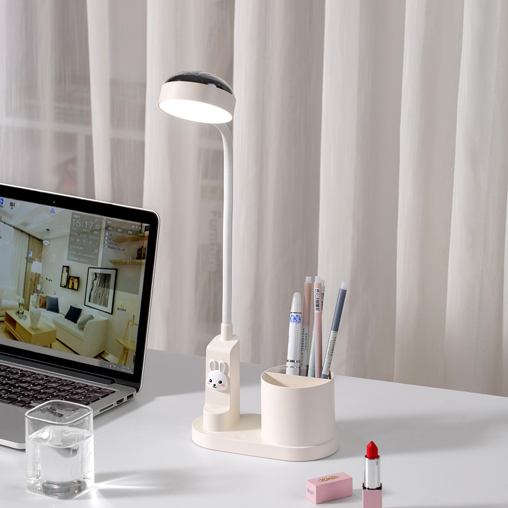 Bedroom dormitory students children learning usb charging multifunctional projection atmosphere lamp pen holder reading led desk lamp