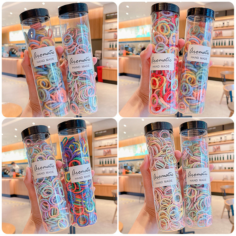 Baby hair band children's rubber band does not hurt hair tie hair small hair rope baby color hair rope hair accessories  new